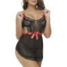 New Fashion Bowknot Strappy Hollowed-out Mesh Dress