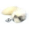 Cross Fox Tail  Metal Anal Plug Toy