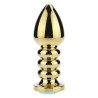 Screw Golden Anal Beads