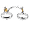 Unisex Luxury Dungeon Irons Cuffs With Chain