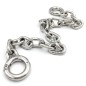 Stainless Steel Toe Cuffs With Chain
