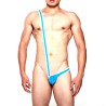 Men's One Side Stretch Bodysuit Mankini Thong