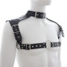 Neck Collar Body Harness Leather Straps