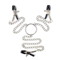 Nipple Clamps and Clit Clamp with Chain
