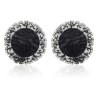 Black Nipple Pasties with Lace Overlay