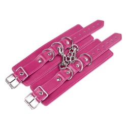 Three D Ring Pin Buckle Wrist and Ankle Cuffs