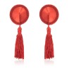 Satin Lace Nipple Covers With Tassels
