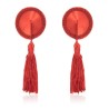 Satin Lace Nipple Covers With Tassels