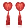 Heart Breaker  Lace Nipple Pasties With Tassels