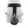 Leather Male Chastity Belt Options