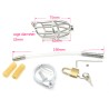 Cock Cage With Cum Through Catheter Tube