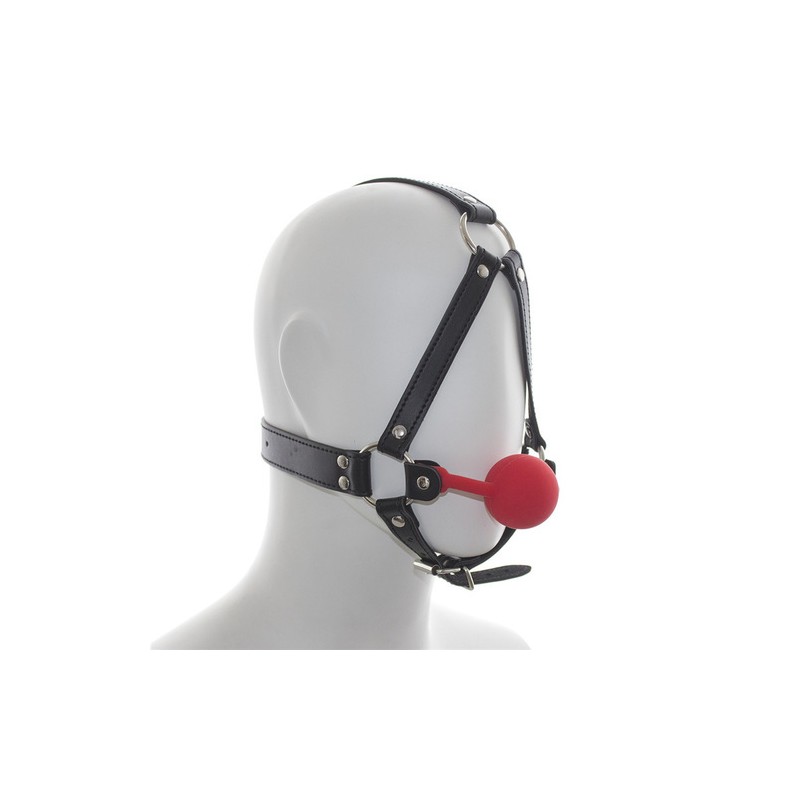 Premium Hush Silicone Ball Gag Harness