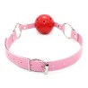 Pin Buckle Breathable O Ring Pink Strap Ball Gag