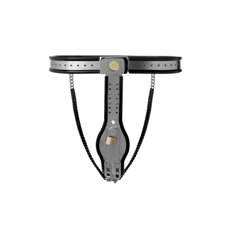 Locking Steel Female Chastity Belt