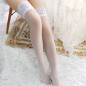 Hot Mesh Stockings With Floral Lace