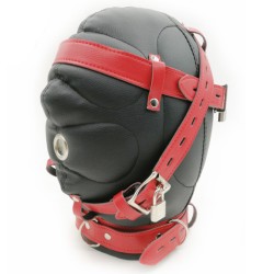 Medical Fetish Padded Locking Hospital Restraint Hood
