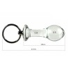 Pull Tab Round Head Glass Butt Plug