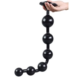 Overlength Liquid Silicone Round Beads Anal Plug