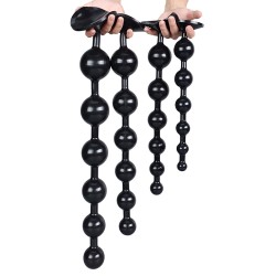 Overlength Liquid Silicone Round Beads Anal Plug