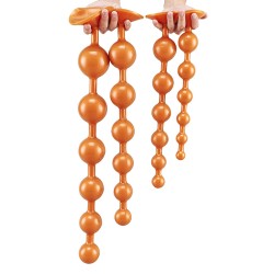 Overlength Liquid Silicone Round Beads Anal Plug
