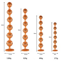 Overlength Liquid Silicone Round Beads Anal Plug
