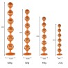 Overlength Liquid Silicone Round Beads Anal Plug