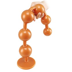 Overlength Liquid Silicone Round Beads Anal Plug