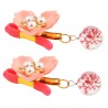 Flower Nipple Clip With Glass Ball