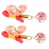 Flower Nipple Clip With Glass Ball