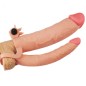 Pleasure X Tender Vibrating Double Penis Sleeve Pleasure X Tender Vibrating Double Penis Sleeve
