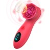 LCD Display 9 Tapping Modes Rose Clit Vibrator