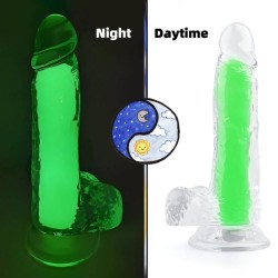 Glow Jelly Dildo With Mutiple Colors