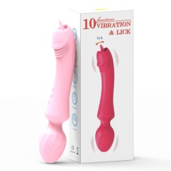 Magic Wand Vibrator With Tongue