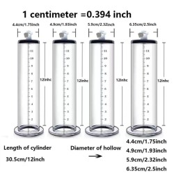 Cylinder For Penis Enlargement Pump - 12 inch