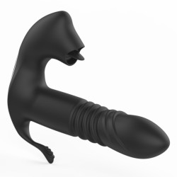 Licking &amp; Thrusting Strap-on Dildo