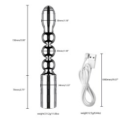 Metal Vibration Anal Beads