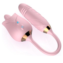 Rose Licking With Thrusting Dildo