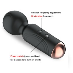 Mini Magic Wand Massager Vibrator