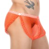Men Side Slit Big Fishnet Boxers Sexy Nightwear