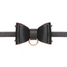 Bow-Knot Choker Punk Hauling Chain PU Leather Collar