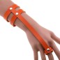 PU Leather Ring Wrist Bracelet
