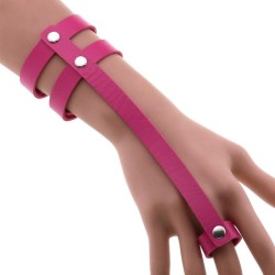 PU Leather Ring Wrist Bracelet