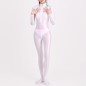High Elastic Double Zippers Crotchless Jumpsuit