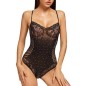 Hot Selling Lace Rhinestone Strappy One Piece Suit