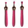 Three Heads Replacable Vibration Clit Massager Stick