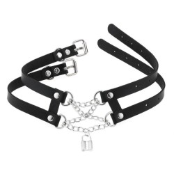 Double Lock Pendant Necklace