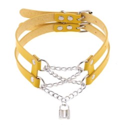 Double Lock Pendant Necklace