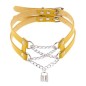 Double Lock Pendant Necklace