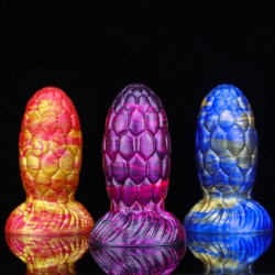 Mixed Color Dragon Egg Butt Plug