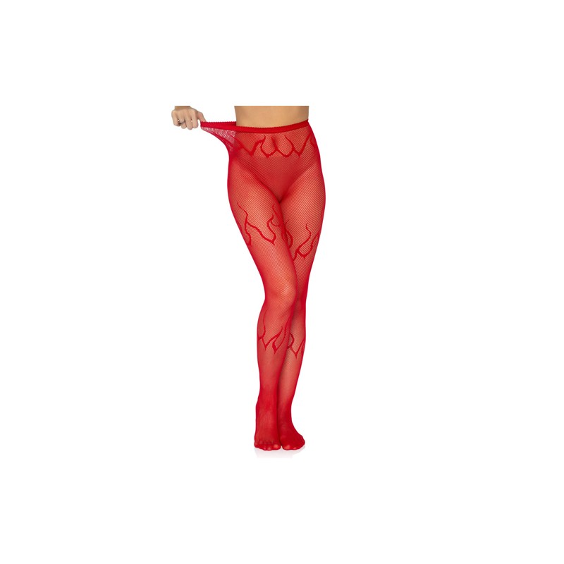 New Passion Fire Fishnet Silk Stockings